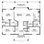 CHD-25434 Beach House Plan – Main Floor Plan