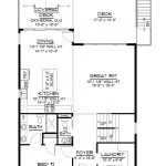CHD-25435 Beach House Plan – First Floor Plan