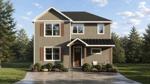 CHD-25435 Beach House Plan – Front Elevation