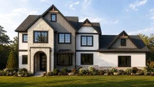 CHD-25437 Country House Plan – Front Elevation