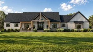 CHD-25443 Beach House Plan – Front Elevation