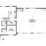 CHD-25451 Contemporary House Plan – Main Floor Plan