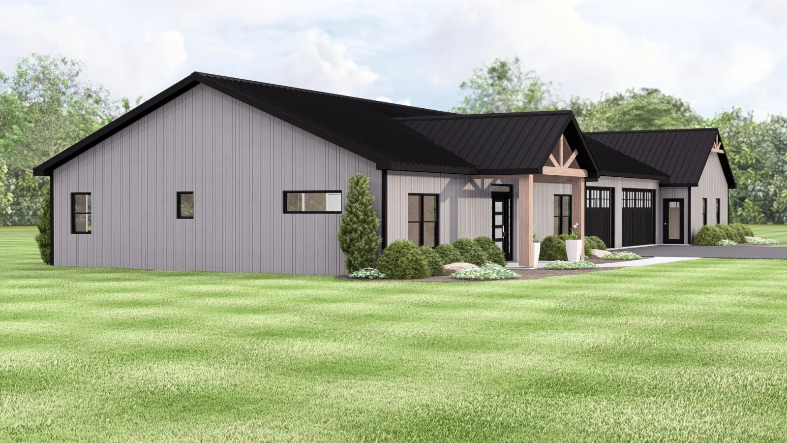 CHD-25451 Contemporary House Plan – Photo 1