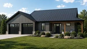 CHD-25470 Country House Plan – Front Elevation