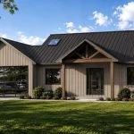 CHD-25503 Beach House Plan – Front Elevation