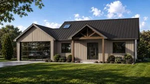 CHD-25503 Beach House Plan – Front Elevation