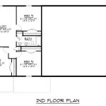 CHD-2553 Barndominium House Plan – Second Floor Plan