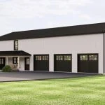 CHD-2553 Barndominium House Plan – Photo 1