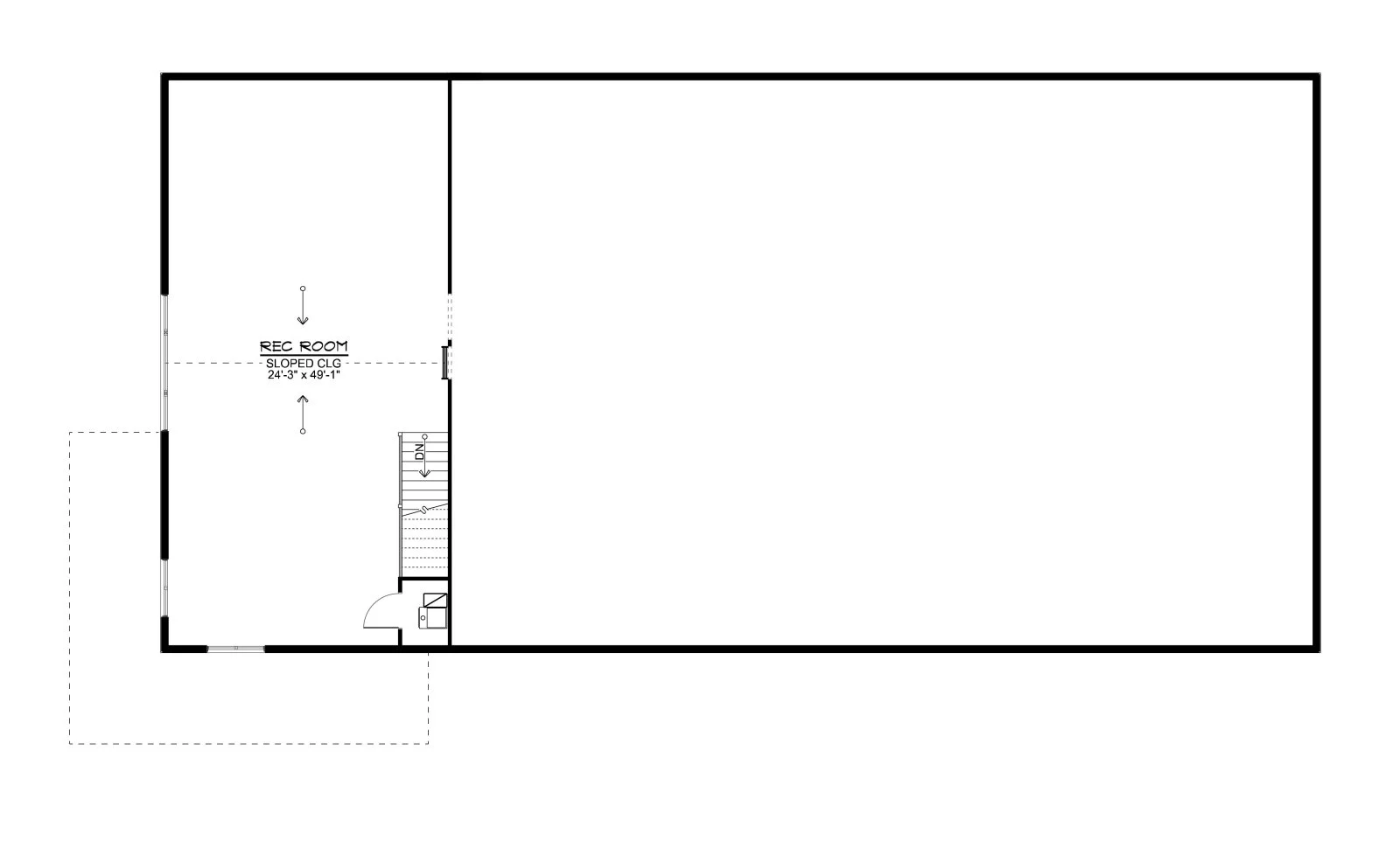 CHD-2567 Barndominium House Plan – Second Floor Plan