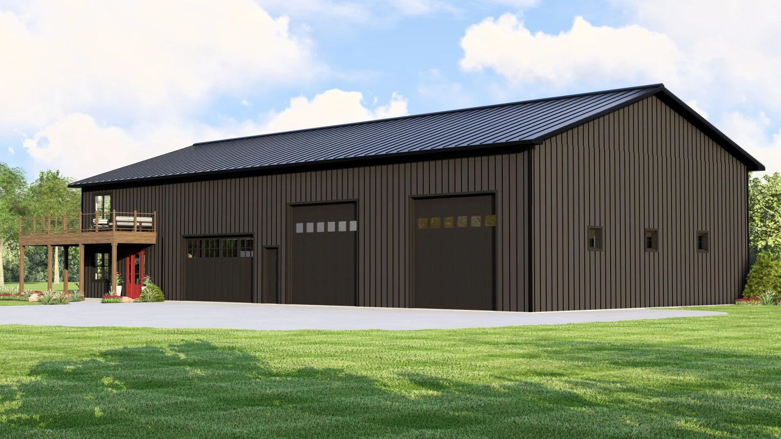 CHD-2567 Barndominium House Plan – Photo 1