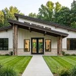 CHD-2570 Beach House Plan – Front Elevation