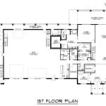 CHD-2578 Barndominium House Plan – First Floor Plan