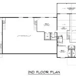 CHD-2578 Barndominium House Plan – Second Floor Plan