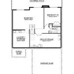 CHD-2585 Beach House Plan – Basement Floor Plan