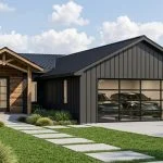 CHD-2585 Beach House Plan – Front Elevation