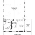 CHD-2588 Barndominium House Plan – First Floor Plan