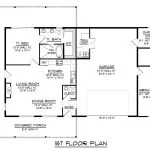 CHD-2590 Barndominium House Plan – Main Floor Plan