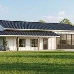 CHD-2590 Barndominium House Plan – Front Elevation