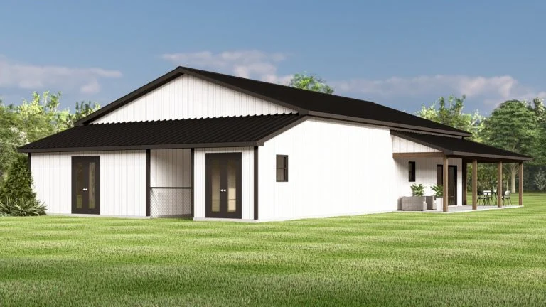 CHD-2590 Barndominium House Plan – Photo 2