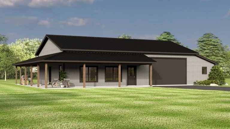 CHD-2590 Barndominium House Plan – Photo 4