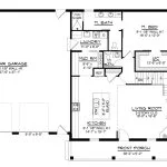 CHD-26105 Barndominium House Plan – First Floor Plan