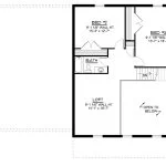 CHD-26105 Barndominium House Plan – Second Floor Plan