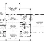 CHD-26142 Beach House Plan – Main Floor Plan