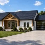 CHD-26142 Beach House Plan – Front Elevation