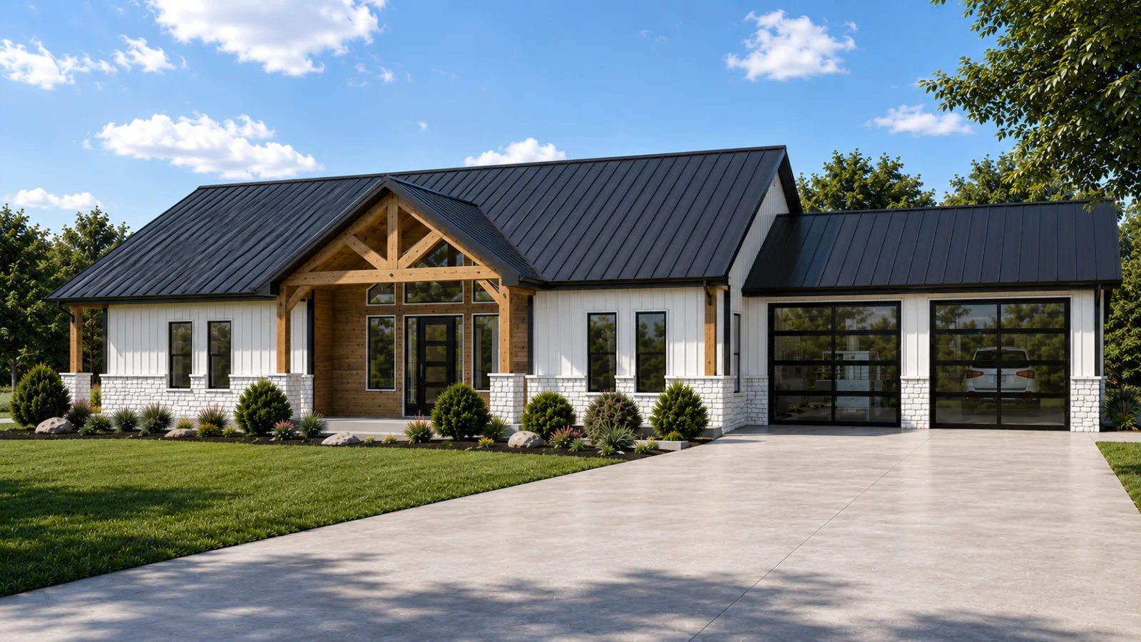 CHD-26142 Beach House Plan – Front Elevation