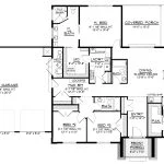 CHD-26153 Contemporary House Plan – Main Floor Plan