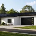 CHD-26158 Contemporary House Plan – Front Elevation