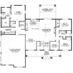 CHD-2617 Country House Plan – Main Floor Plan