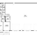 CHD-26172 Barndominium House Plan – First Floor Plan