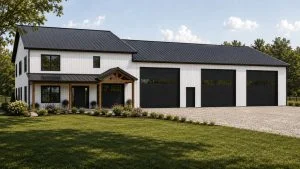 CHD-26172 Barndominium House Plan – Front Elevation