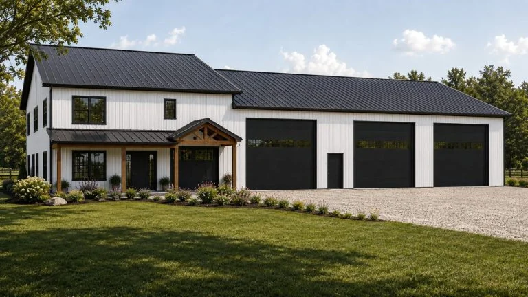 CHD-26172 Barndominium House Plan – Front Elevation