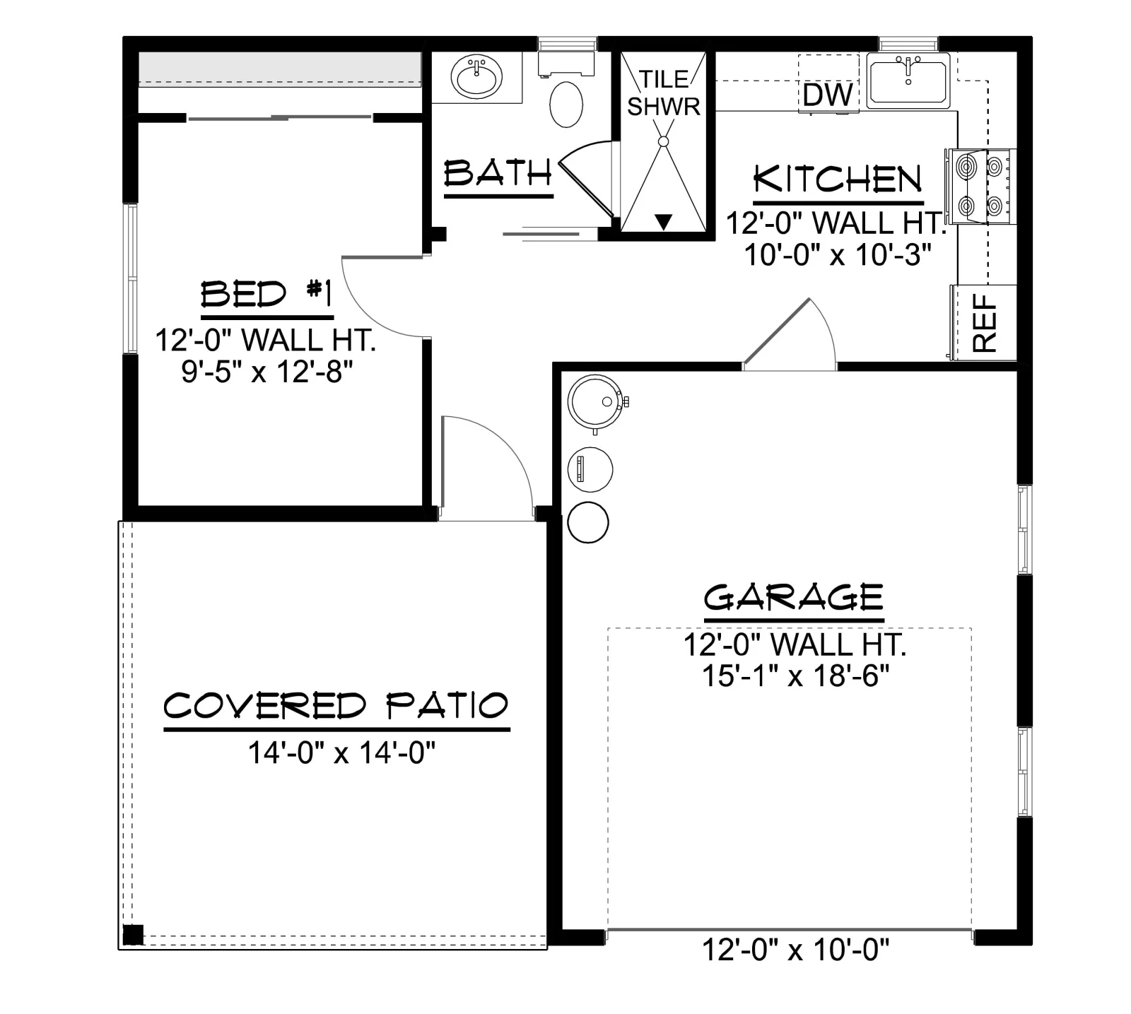 CHD-26175 Barndominium House Plan – Main Floor Plan