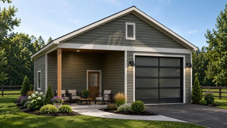 CHD-26175 Barndominium House Plan – Front Elevation