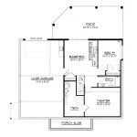 CHD-26183 Beach House Plan – Basement Floor Plan