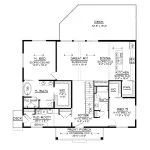 CHD-26183 Beach House Plan – First Floor Plan