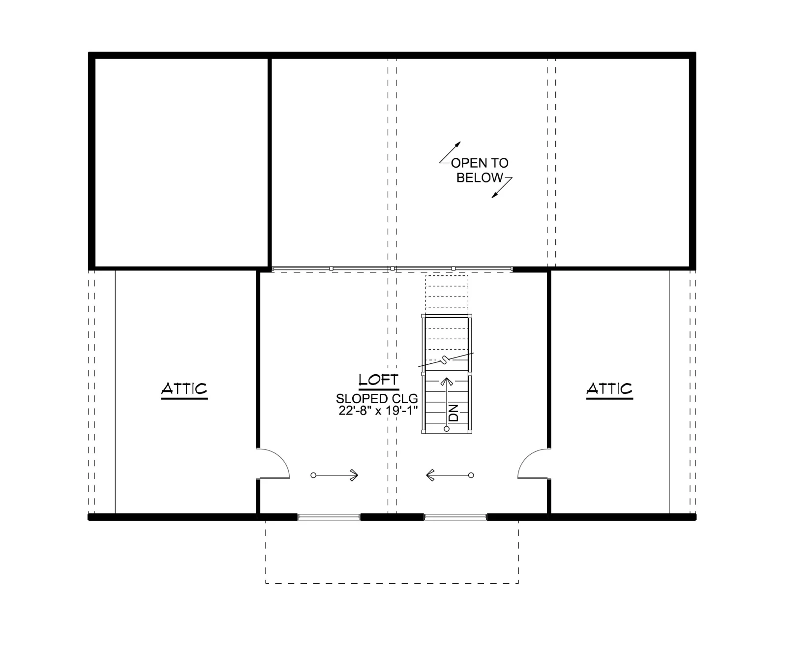 CHD-26183 Beach House Plan – Second Floor Plan