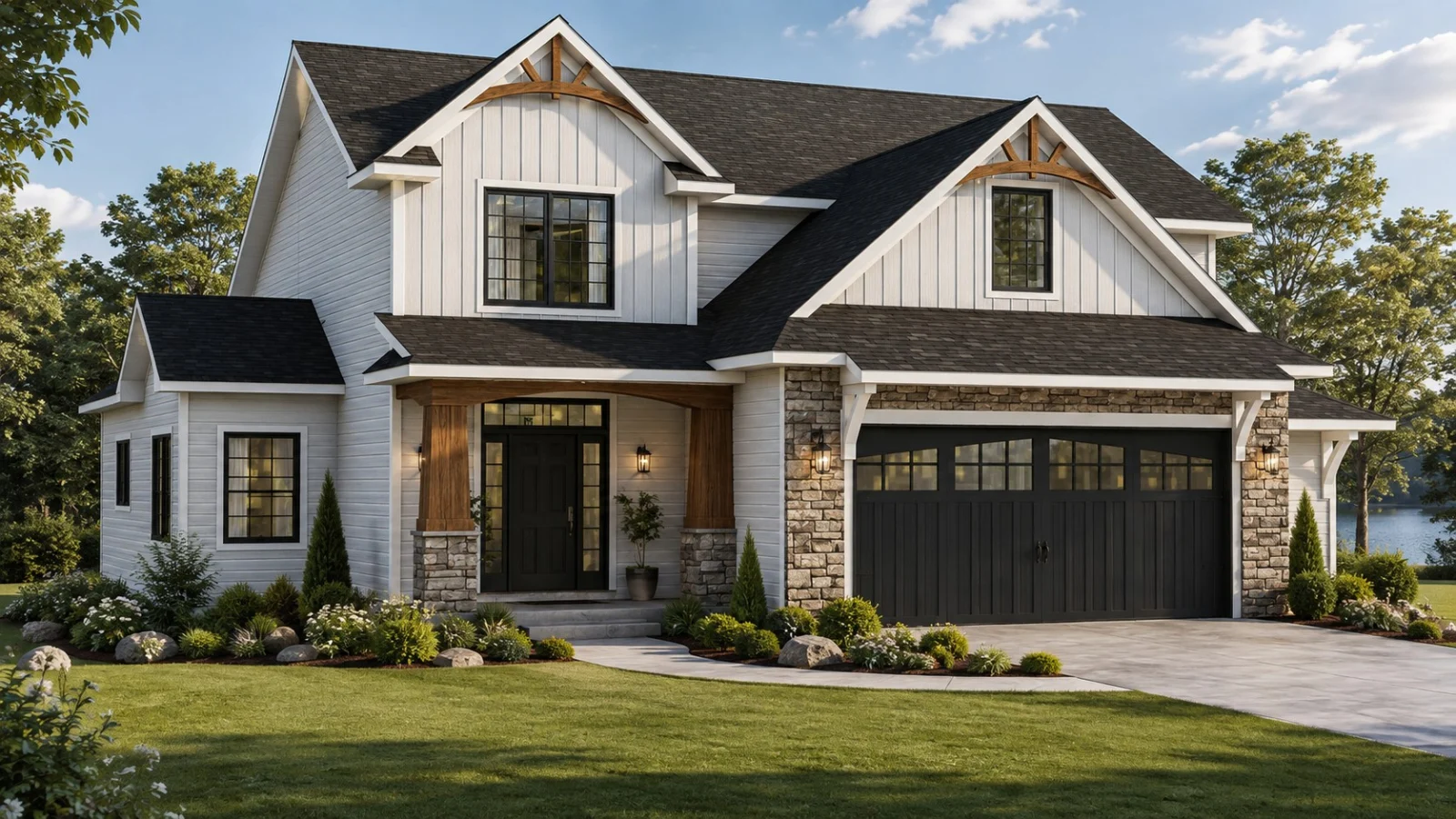 CHD-2619 Beach House Plan – Front Elevation