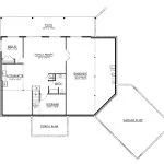 CHD-26204 Beach House Plan – Basement Floor Plan