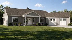 CHD-26204 Beach House Plan – Front Elevation