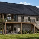 CHD-26205 Beach House Plan – Front Elevation
