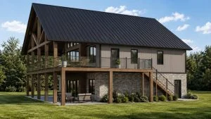 CHD-26205 Beach House Plan – Front Elevation