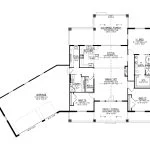 CHD-26231 Cottage House Plan – Main Floor Plan