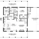 CHD-2624 Barndominium House Plan – First Floor Plan