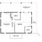 CHD-26255 Beach House Plan – Basement Floor Plan