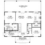 CHD-26255 Beach House Plan – Main Floor Plan