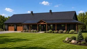 CHD-2651 Barndominium House Plan – Front Elevation